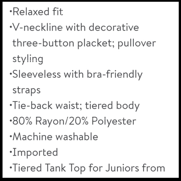 Tiered Babydoll Cami Tank Top - Picture 4 of 5